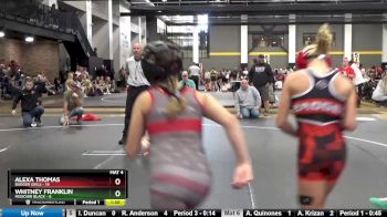 82 lbs Finals (2 Team) - Alexa Thomas, Badger Girls vs Whitney Franklin, Missouri Black