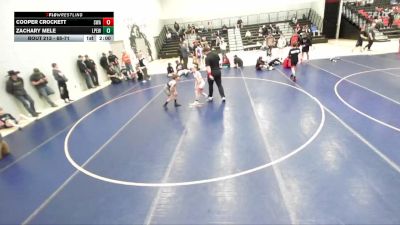 65-71 lbs Round 2 - Cooper Crockett, Sanderson Wrestling Academy vs Zachary Mele, Lone Peak Elite Wrestling