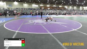 84 lbs Consi Of 4 - Kayden Khim, RedWave Wrestling vs Gustavo Avila, Central Coast Most Wanted