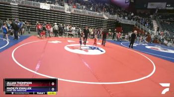 40 lbs Round 2 - Jillian Thompson, Riverton USA Wrestling vs Madilyn Kwallek, Camel Kids Wrestling