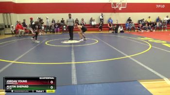 126 lbs Quarterfinal - Jordan Young, Charles City vs Austin Shepard, AP-GC