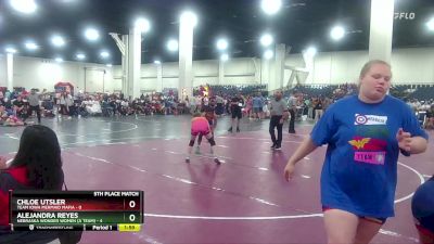 105 lbs Placement (16 Team) - Alejandra Reyes, Nebraska Wonder Women (A Team) vs Chloe Utsler, Team Iowa Mermaid Mafia