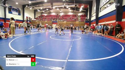 115 lbs Semifinal - Sophia Reece, Broken Arrow Girls vs Ashlyn Masters, Pryor Tigers Wrestling