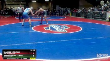 2A-190 lbs Cons. Round 3 - Gabriel Herlong, The Walker School vs Christian Holcombe, Banks County