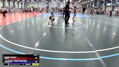 60 lbs Rd# 9- 11:30am Saturday - Sadie Sweat, POWA vs Journey Strittmatter, PA WEST