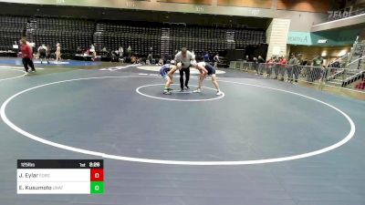 125 lbs Consi Of 8 #1 - Jackson Eylar, Eastern Oregon University vs Evan Kusumoto, UNATT-SFSU