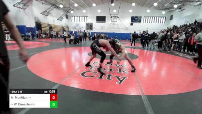 145 lbs Consi Of 16 #1 - Nick Montijo, St Peters vs William Dimeola, New Dorp-PSAL