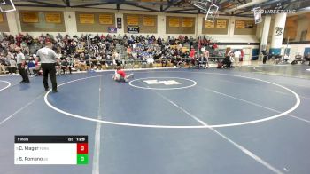 132 lbs Final - Craig Mager, Foran vs Scott Romano, Joel Barlow