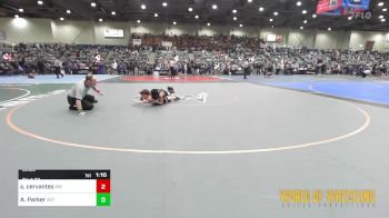 80 lbs Round Of 16 - Sonny Cervantes, RedWave Wrestling vs Austin Parker, Aniciete Training Club