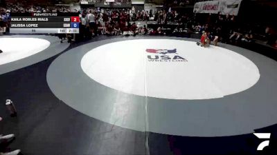 95 lbs Kaila Robles Rials, SCVWA - Santa Clara Valley Wrestling Association vs Jalissa Lopez, SAWA - Sacramento Area Wrestling Association
