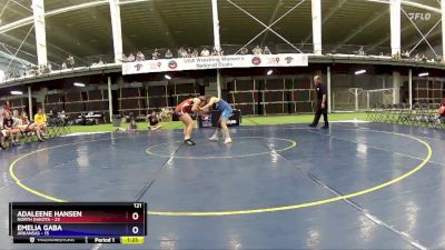 121 lbs Placement Matches (8 Team) - Adaleene Hansen, North Dakota vs Emelia Gaba, Arkansas