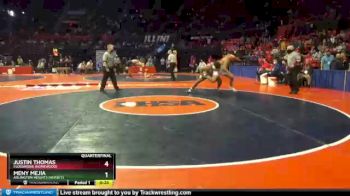 3 lbs Quarterfinal - Meny Mejia, Arlington Heights (Hersey) vs Justin Thomas, Flossmoor (Homewood)