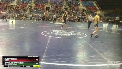 125 lbs Quarterfinal - Avery Mohr, Fargo vs Brynlee Hartsoch, West Fargo United