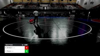 133 lbs Semifinal - Devon Britton, Rutgers vs Vince Perez, Central Michigan