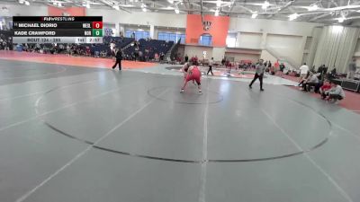 285 lbs Champ. Round 2 - Michael DiOrio, Wesleyan (CT) vs Kade Crawford, Norwich