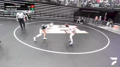 5A 115 lbs Champ. Round 1 - Annabelle Begin, Northridge vs Riley Dallof, West Jordan