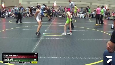 66 lbs Placement - Olivia Capper, Ragin Raisins WC vs Ava Boggess, Ares