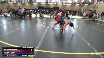 215 lbs 1st Place Match - Mason Koehler, Powerhouse Wrestling Club vs Kyler Sallis, Immortal Athletics WC