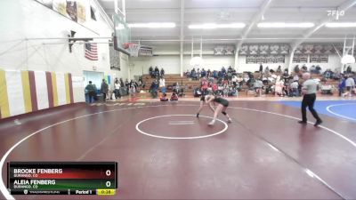 120 lbs Cons. Semi - Aleia Fenberg, Durango, CO vs Brooke Fenberg, Durango, CO