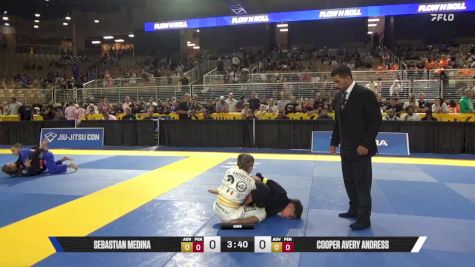 Cooper Avery Andress vs Sebastian Medina 2025 Pan Kids Jiu-Jitsu IBJJF Championship
