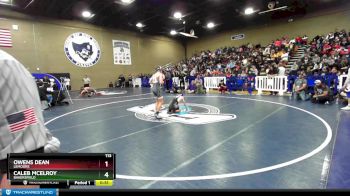 113 lbs Champ. Round 2 - Caleb Mcelroy, Bakersfield vs Owens Dean, Lemoore