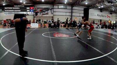 79 kg Cons. Round 4 - Matthew Waddell, Blue & Gold Wrestling Club vs Alexander Hopper, Boone RTC