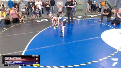 56 lbs Rr1 - Cruz Easterling, Arctic Warriors Wrestling Club vs William Wassman, Mat-Su Matmen