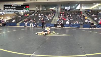 160 lbs Champ. Round 1 - Rachel Berger, Sioux Falls vs Alexis Burton, Fort Hays State