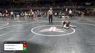 90 lbs Round Of 64 - Ace Buchanan, Grove City vs Wade Sterling, Union City