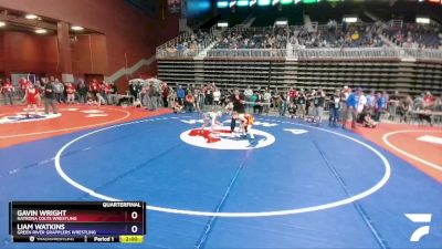 70 lbs Quarterfinal - Gavin Wright, Natrona Colts Wrestling vs Liam Watkins, Green River Grapplers Wrestling