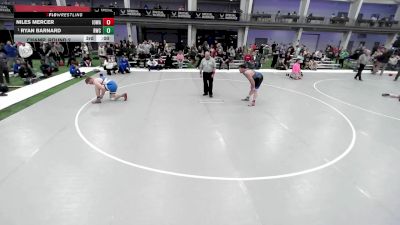 Masters B - 100 lbs Champ. Round 2 - Christopher Myers, Carroll Wrestling Club vs Andrew Warren, South Sip Wrestling Club