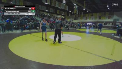 106 lbs Champ. Round 1 - Isaih Garcia, Cerritos vs Julian Bigueur, Chapparal