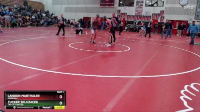 133 lbs Semifinal - Tucker Skluzacek, Tri-City United vs Landon Marthaler, Marshall