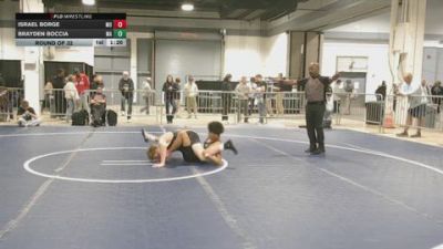 132 lbs Round Of 32 - Israel Borge, MO vs Brayden Boccia, MA