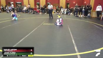 60 lbs Round 1 (6 Team) - Kaylee Lapitan, Tribe Wrestling vs Javier Flores, Untouchables Black