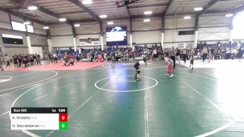 106 lbs Quarterfinal - Karsyn Ricketts, PV Bighorns vs Haig Bayrakdarian, The Club