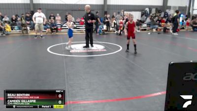 70 lbs Round 3 - Beau Benthin, Askeo International Mat Club vs Camden Gillaspie, Elma Wrestling Club