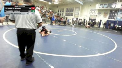 126 lbs Cons. Round 6 - Joseph Gonzales, Huntington Beach vs Samson Escala, Mayfair