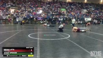 2 - 138 lbs Semifinal - Wyatt Spencer, Richlands vs Bryan Latta, Poquoson