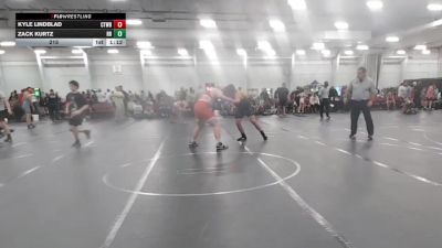 215 lbs Round 6 (10 Team) - Kyle Lindblad, CHWHALE Blue vs Zack Kurtz, Rocket Rams