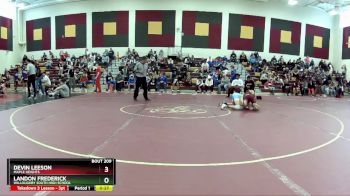 126 lbs Cons. Round 1 - Landon Frederick, Willoughby South High School vs Devin Leeson, Maple Heights
