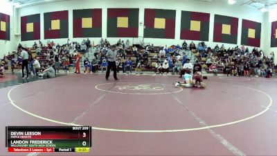 126 lbs Cons. Round 1 - Landon Frederick, Willoughby South High School vs Devin Leeson, Maple Heights