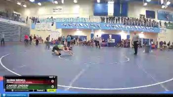 126 lbs Cons. Round 2 - Quinn Bedell, Corner Canyon High School vs Carter Lindsay, Blackfoot High School
