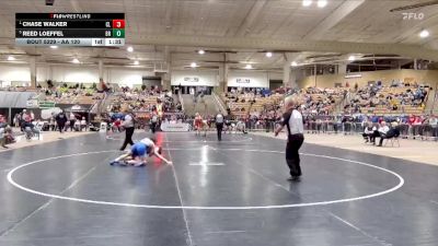 AA 120 lbs Semifinal - Chase Walker, Cleveland High School vs Reed Loeffel, Brentwood High School