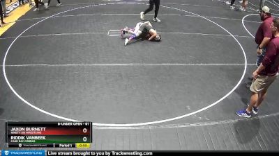 61 lbs Quarterfinal - Riddik VanBeek, Cane Bay Cobras vs Jaxon Burnett, Ninety Six Wrestling