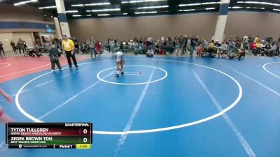 110 lbs Quarterfinal - Zedek Brown Ton, Best Trained Wrestling vs Tyton Tullgren, North DeSoto Wrestling Academy