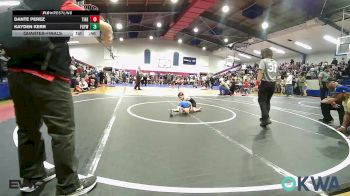 45 lbs Quarterfinal - Dante Perez, Tiger Trained Wrestling vs Kayden Kerr, Fort Gibson Youth Wrestling