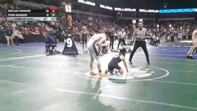113 lbs Consi Of 16 #1 - Declan Leonard, Del Oro (SJ) vs Titus Khamjoi, St. Mary`S (SJ)
