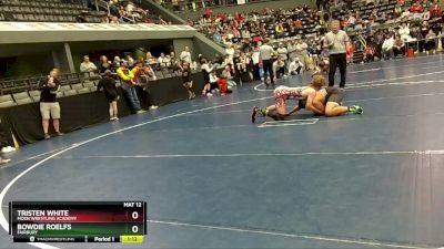 Cons. Semi - Tristen White, Moen Wrestling Academy vs Bowdie Roelfs, Fairbury