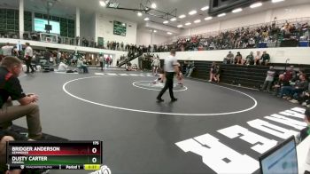 175 lbs Cons. Round 3 - Bridger Anderson, Kemmerer vs Dusty Carter, Powell